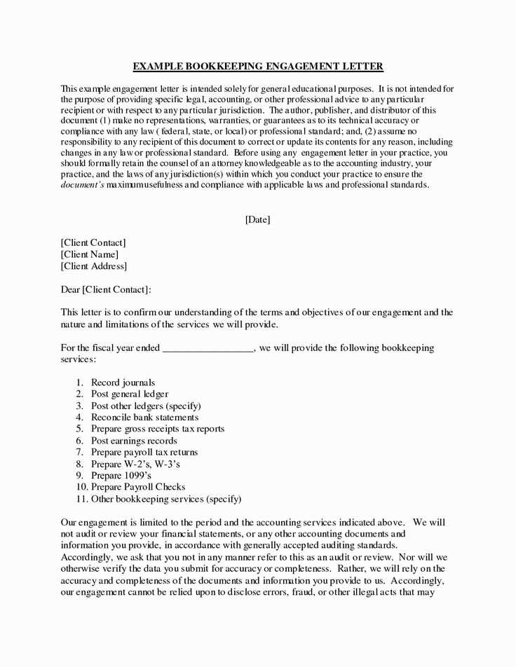 professional services engagement letter template