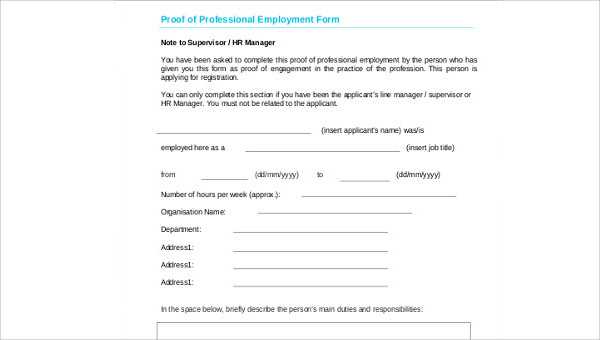proof of address letter template word