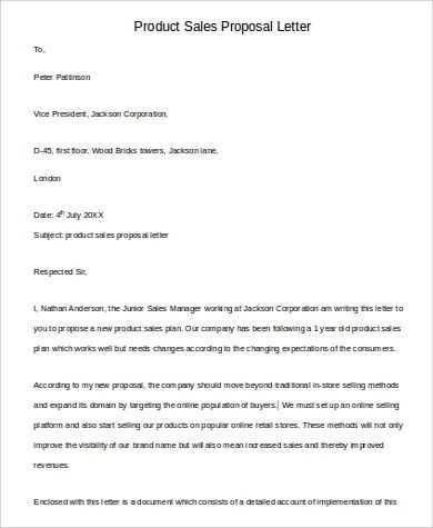 proposal letter template pdf