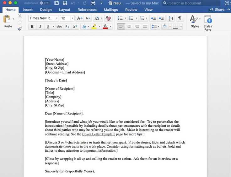 download letter template microsoft word