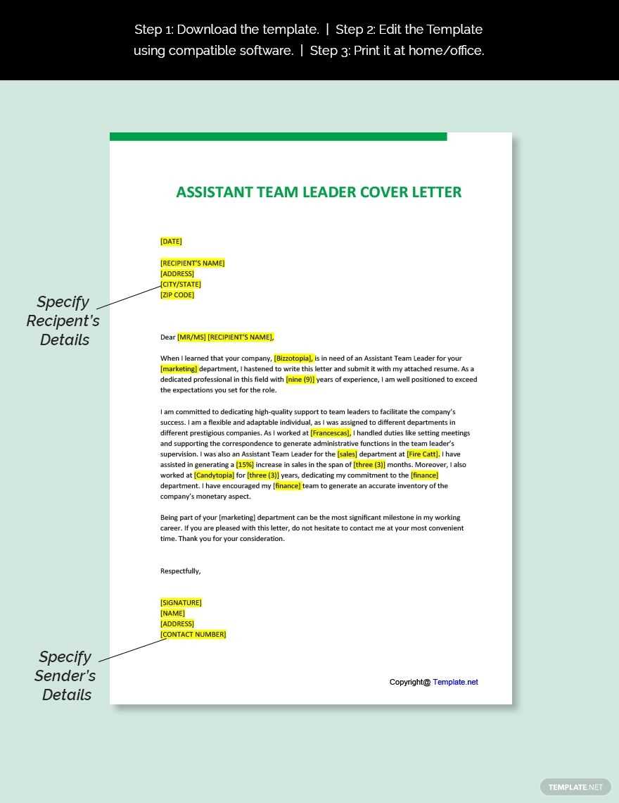 qa cover letter template