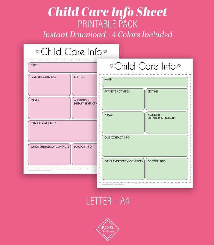 childcare letter template