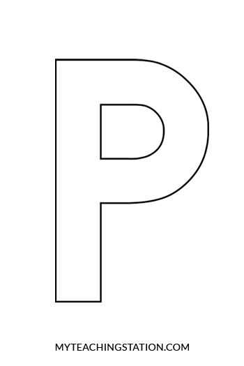 letter p template