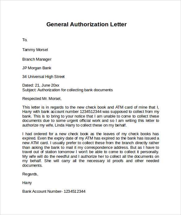 giving permission letter template