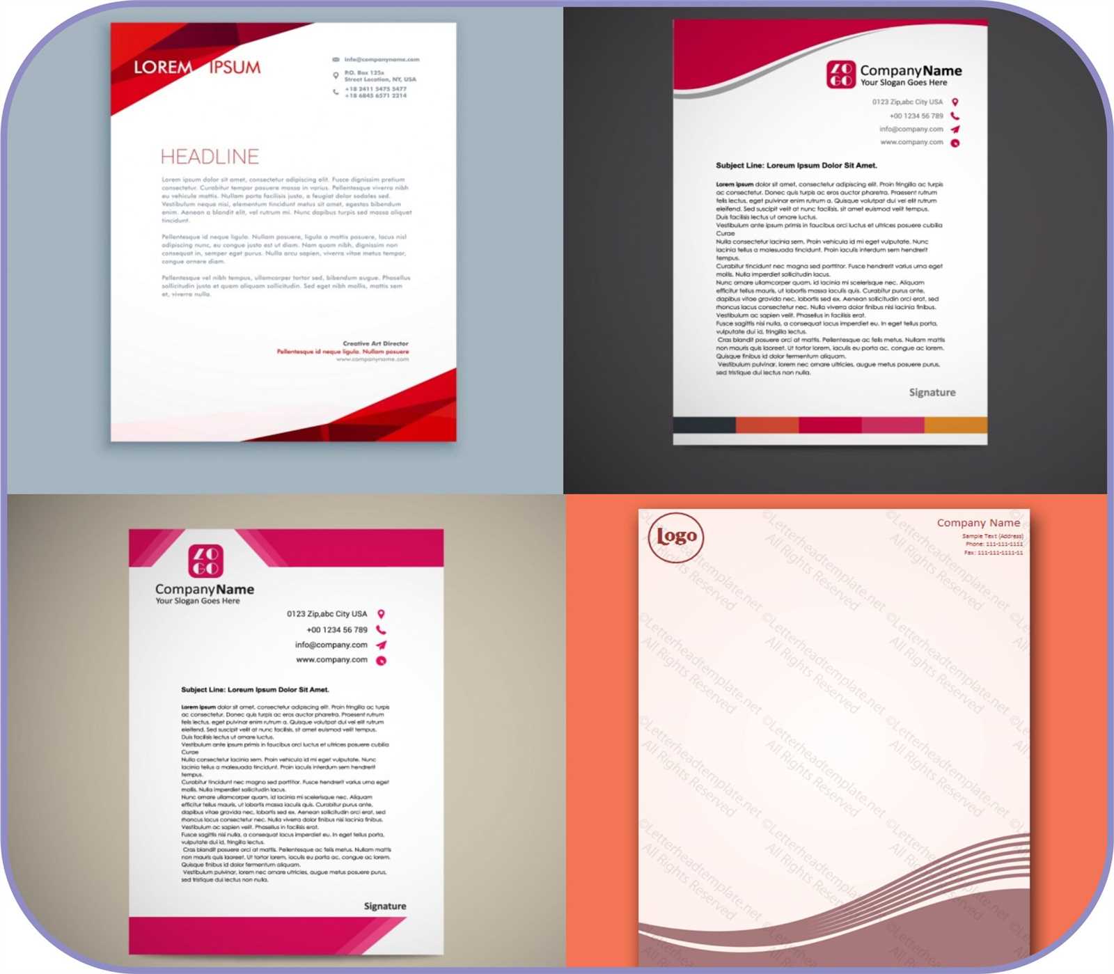 letter with letterhead template