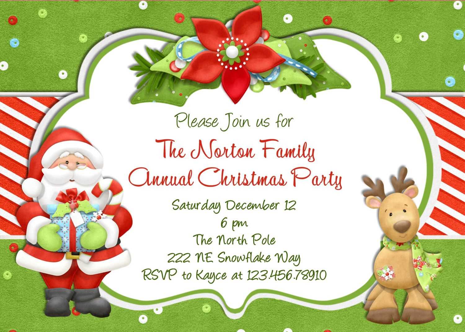 invitation letter for christmas party template