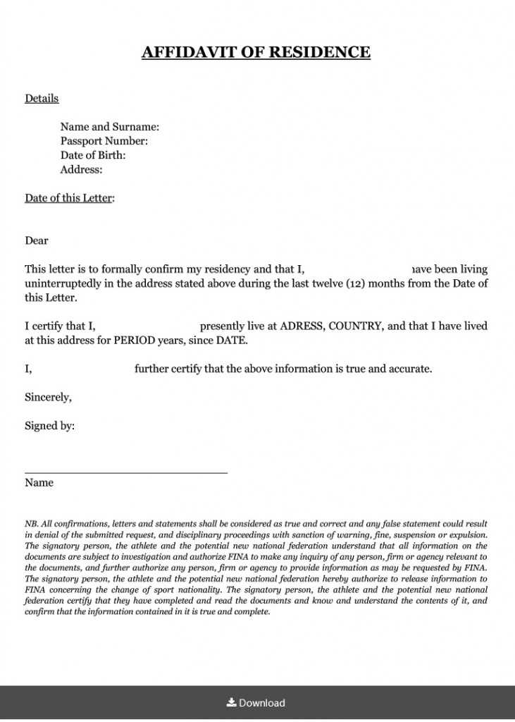 proof of accommodation letter template