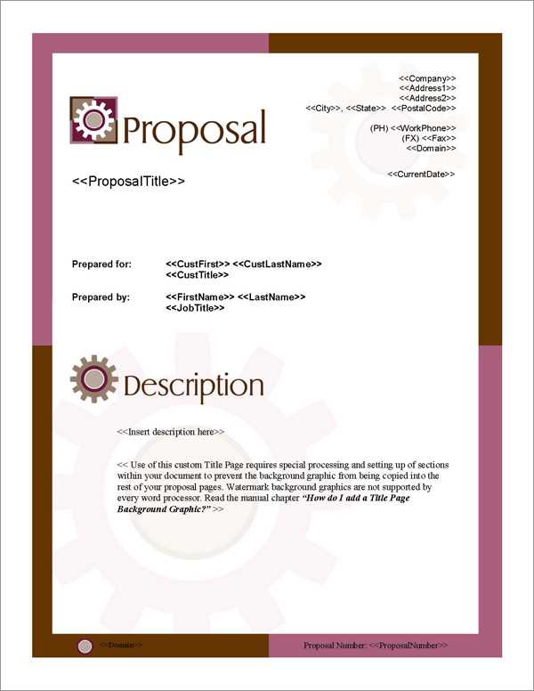 real estate proposal letter template