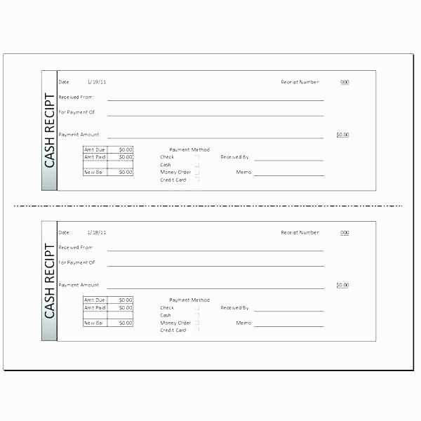 receipt letter template word