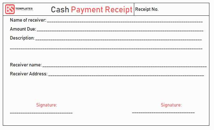 receipt letter template