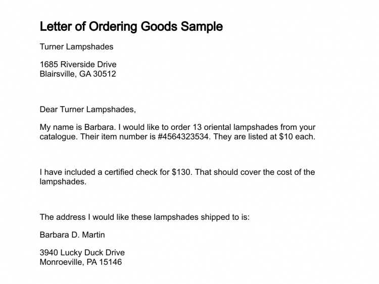 release of goods letter templates