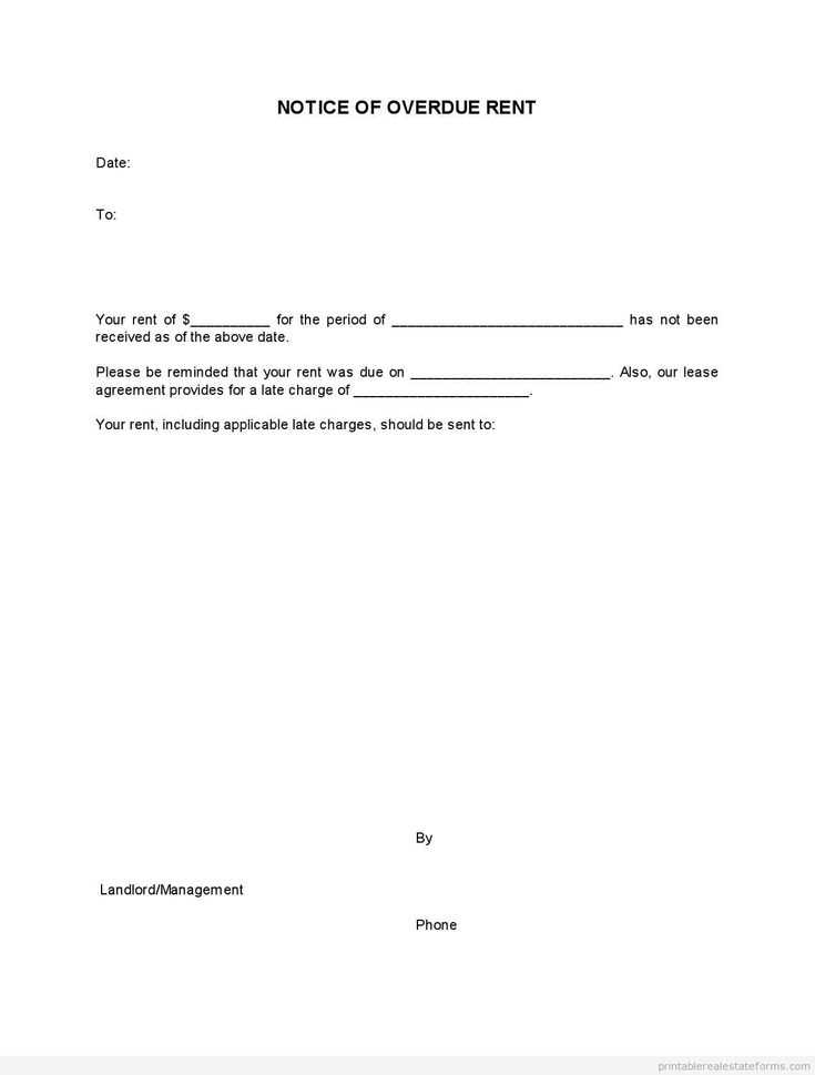 rent arrears letter template