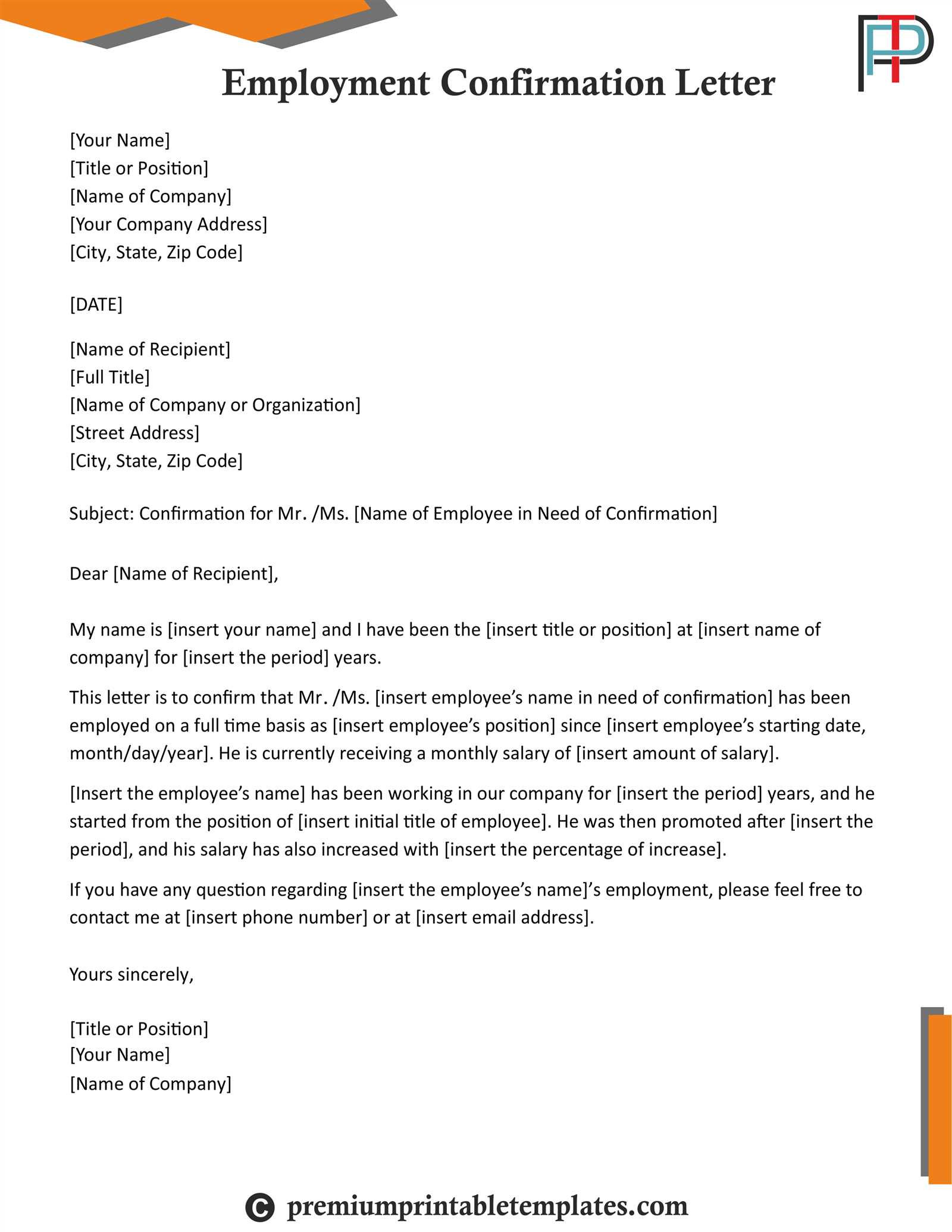 rental confirmation letter template