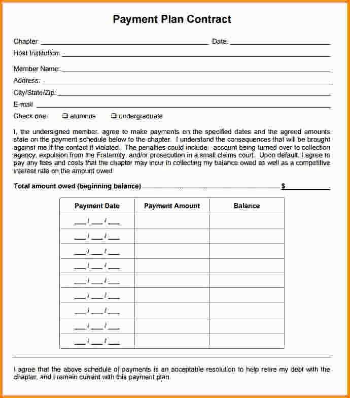 repayment plan template letter