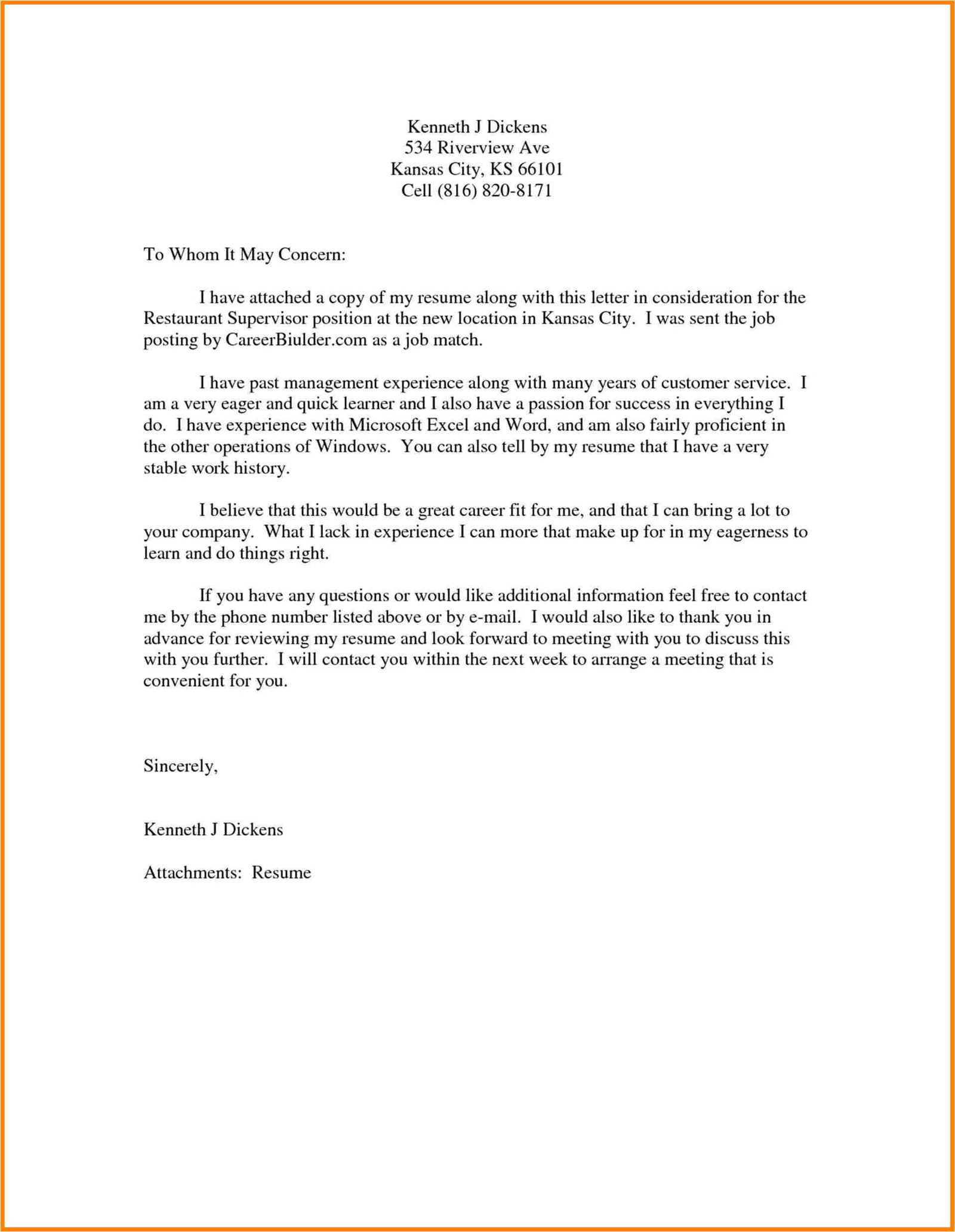 resignation letter to whom it may concern template