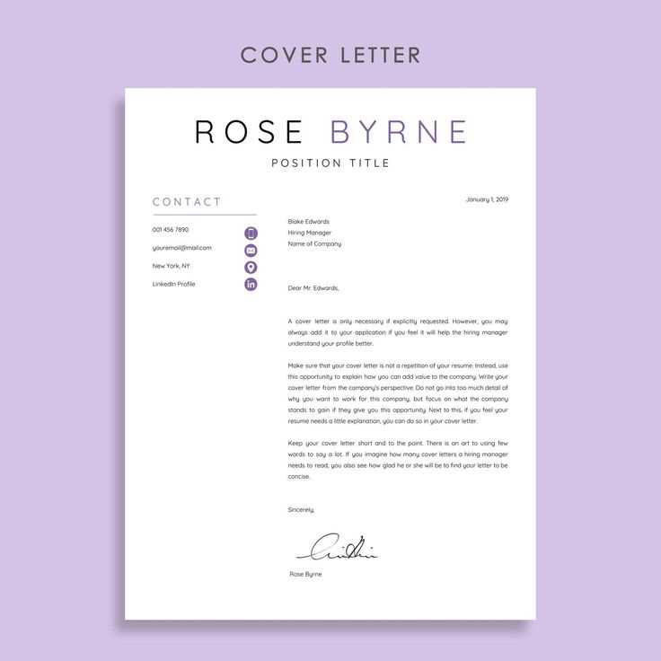 resume and cover letter template google docs