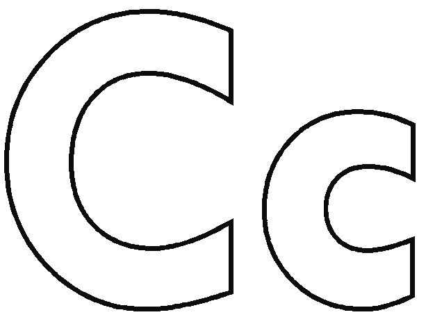 the letter c template