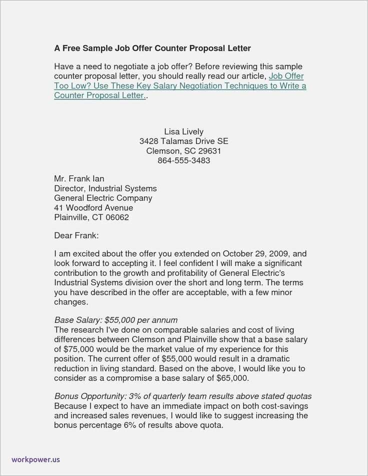 counter offer letter template download