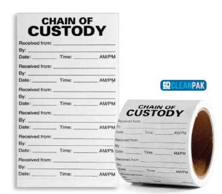 chain of custody letter template