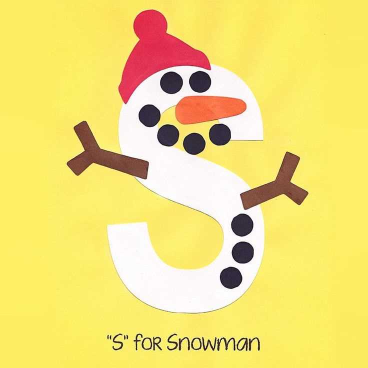 snowman letter template