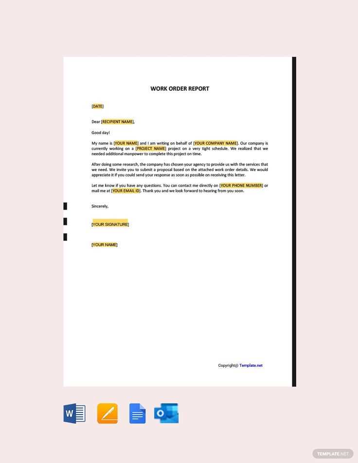 word doc letter template