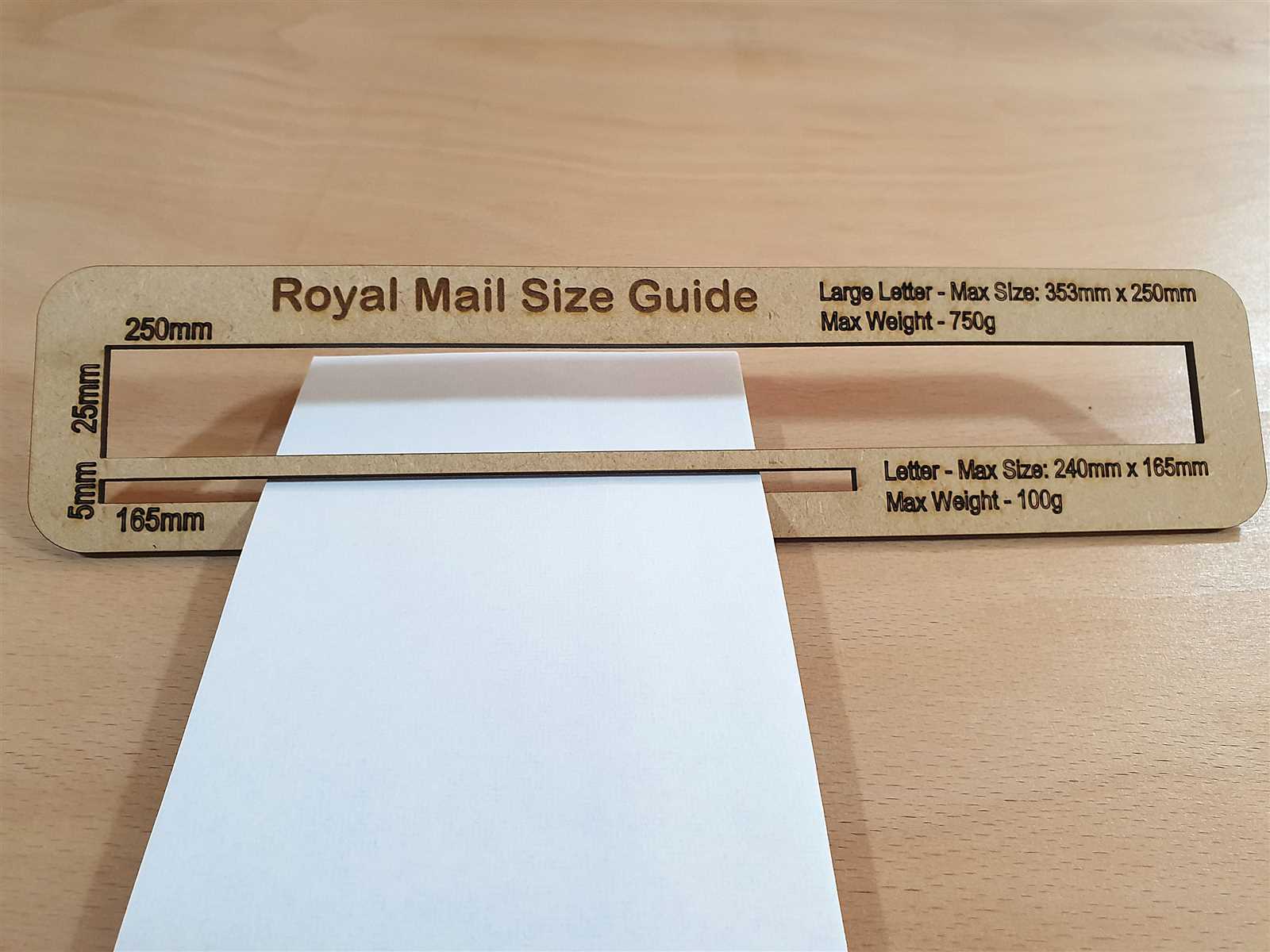 royal mail letter size template pdf