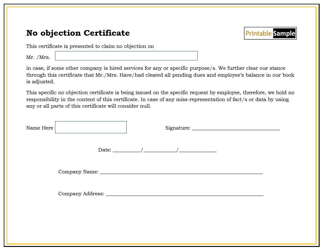 self certification letter template