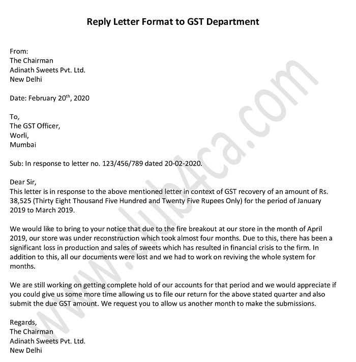 show cause letter reply template