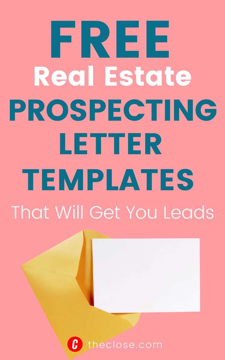 sales prospecting letter template