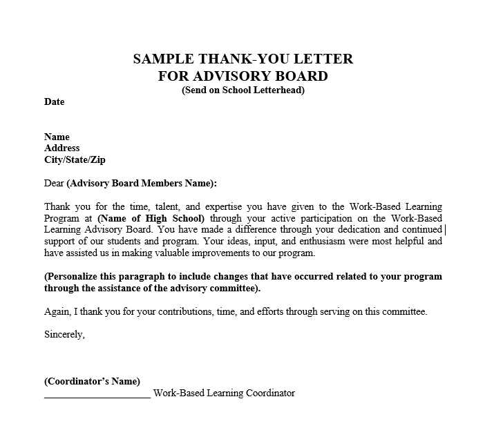 sales thank you letter template