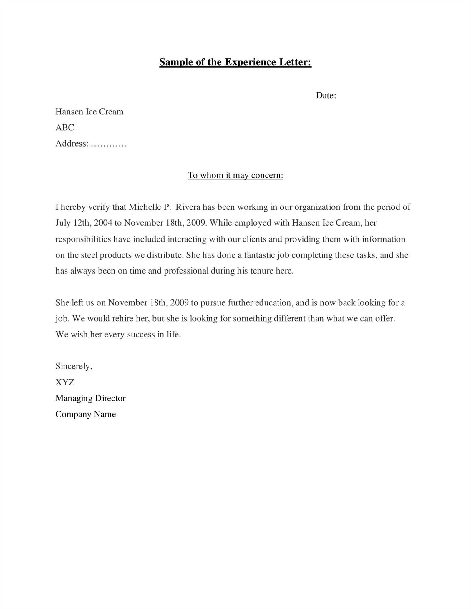 sample letter templates