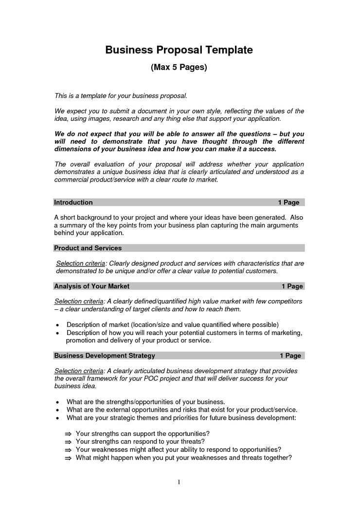 sample project proposal letter template