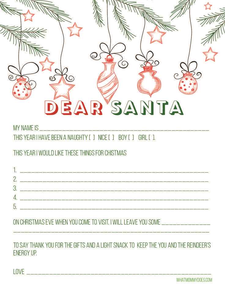 santa letter blank templates free