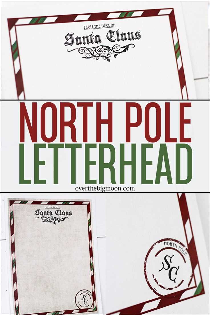 santa north pole letter template