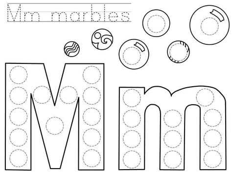 printable letter m craft template