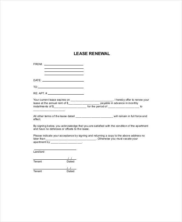 non lease renewal letter template