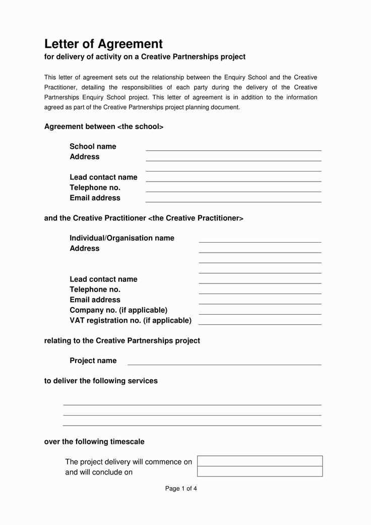 side letter agreement template