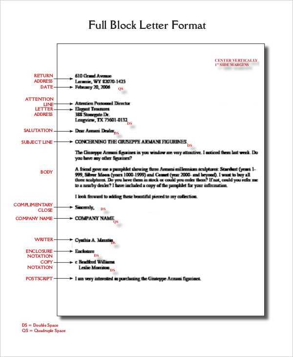 side letter template