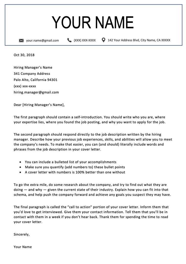 simple cover letter template google docs