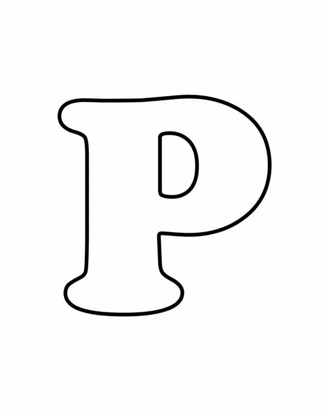 letter p template