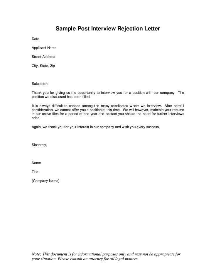 post interview thank you letter template