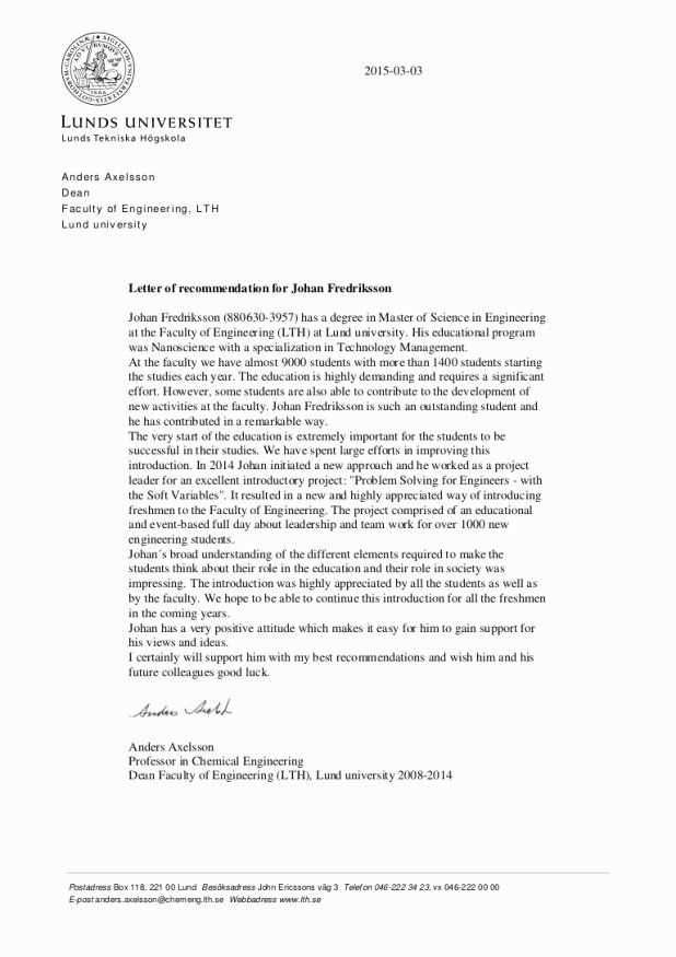 social work letter of recommendation template