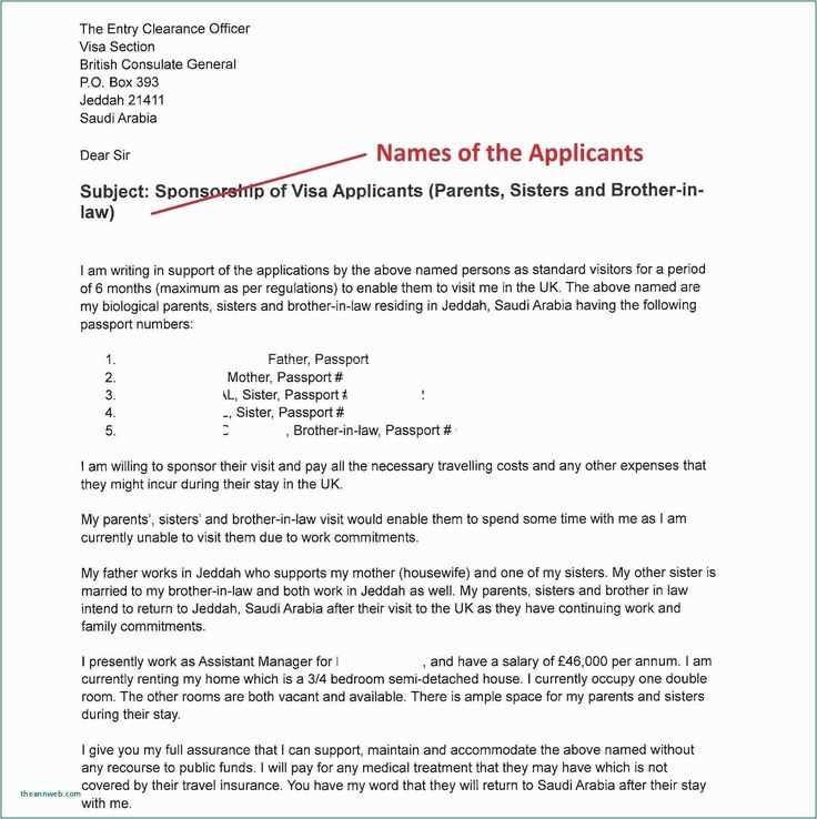 sponsorship letter for uk visa template