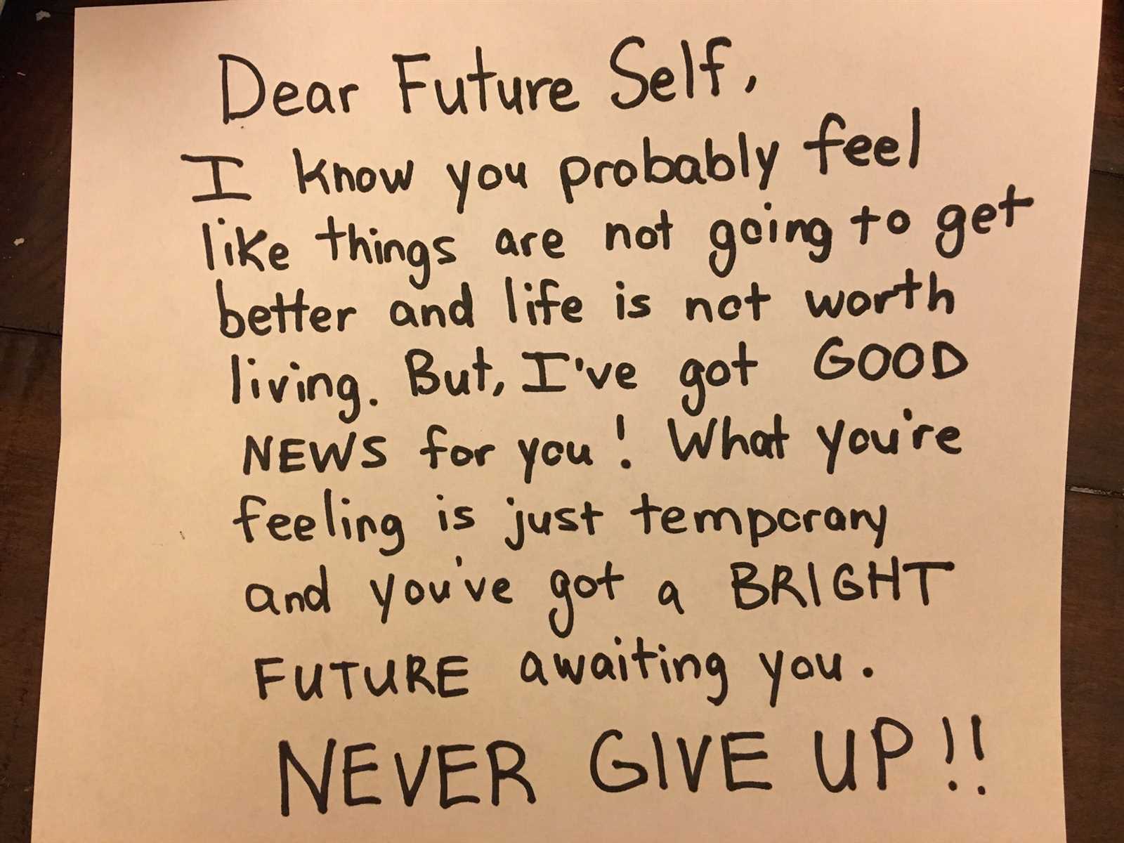 student letter to future self template