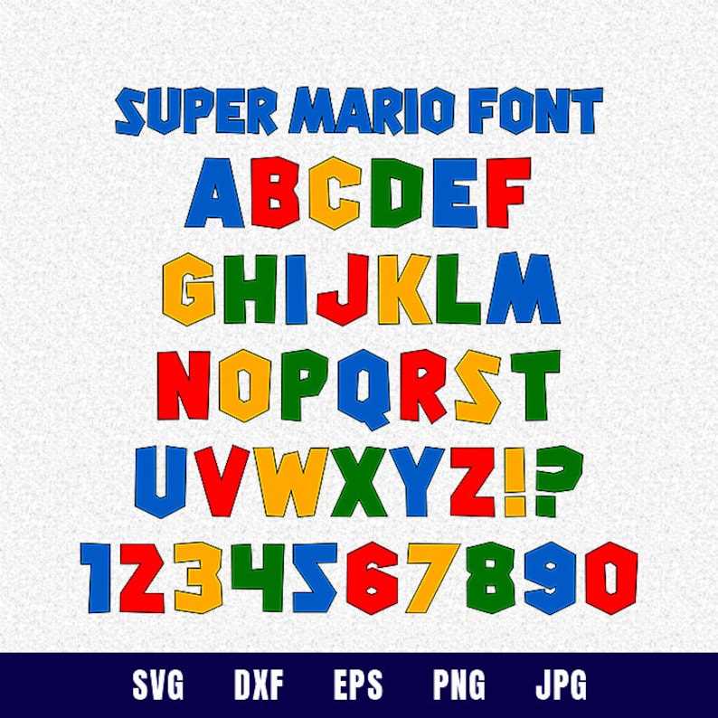 super mario letter template