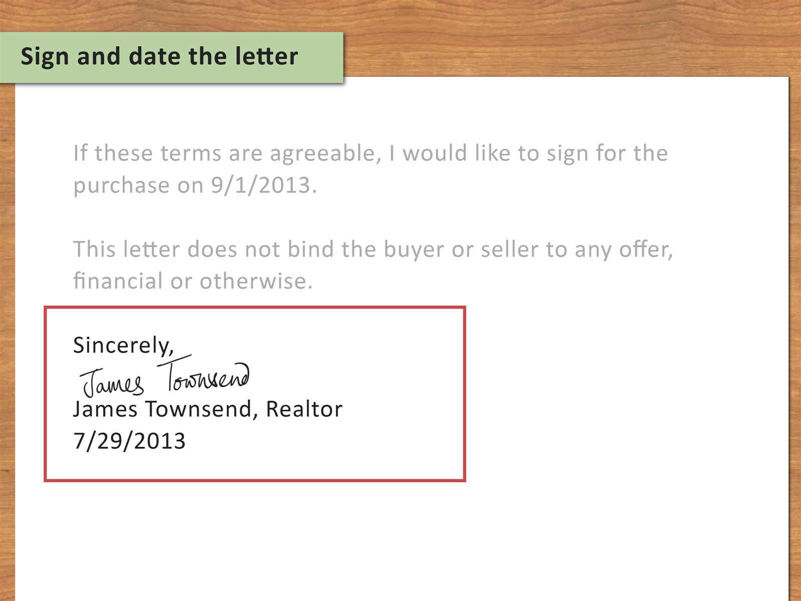 buying a house letter to seller template