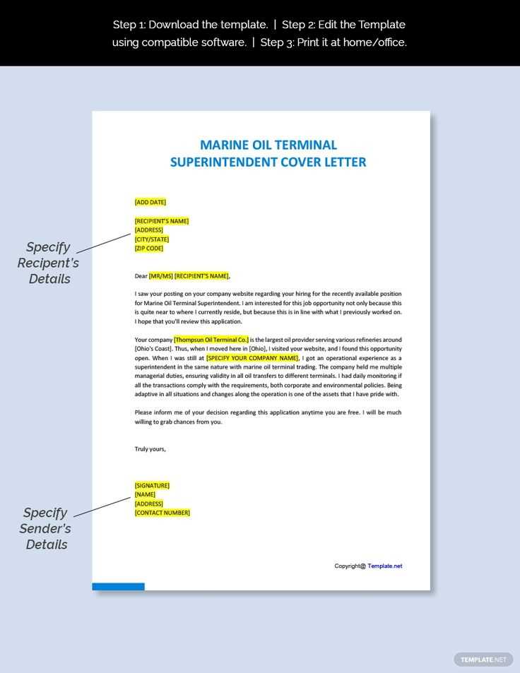 t cover letter word template