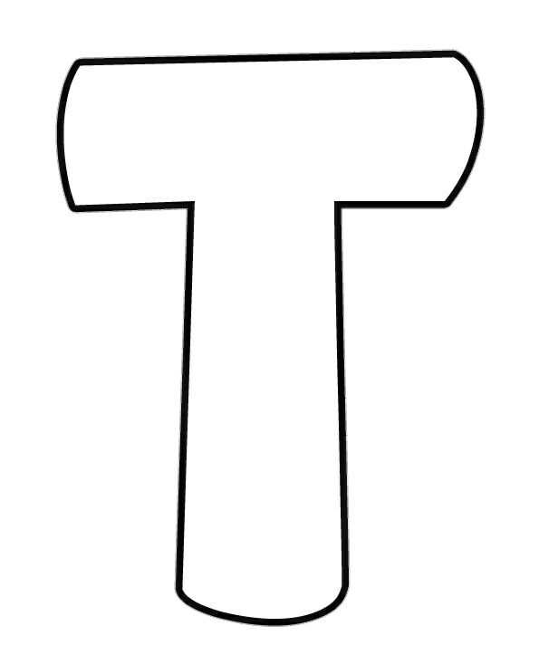 t letter template