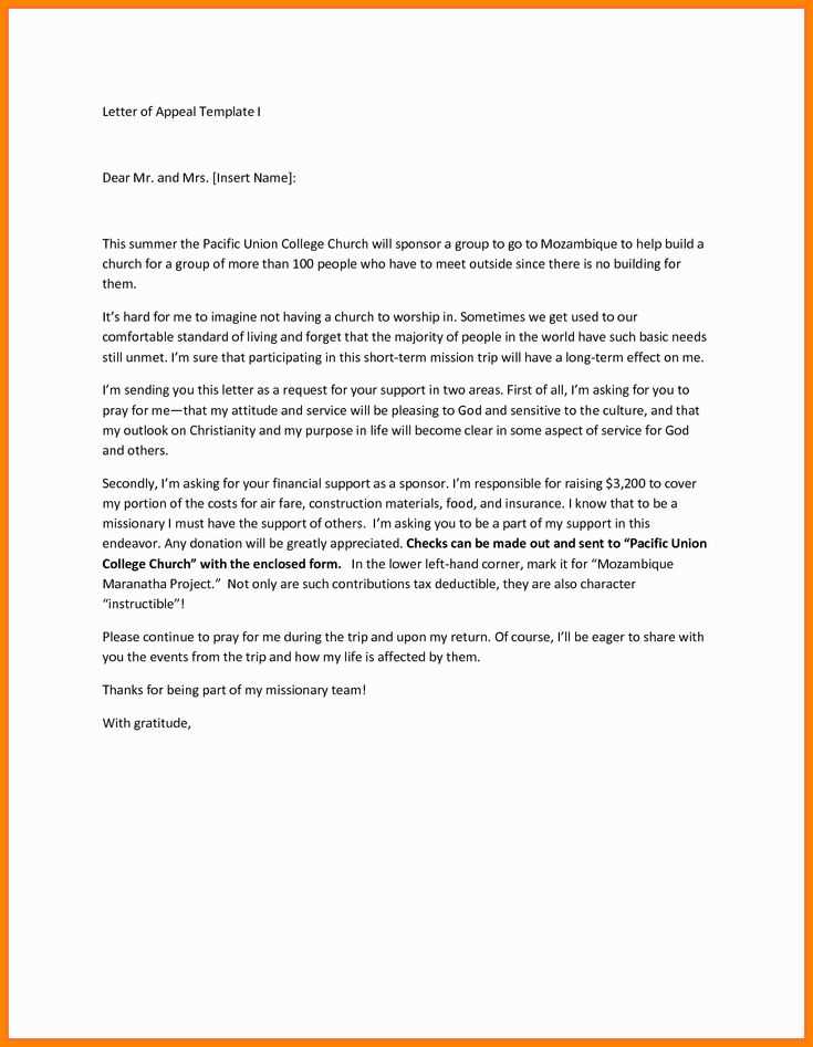 tax appeal letter template
