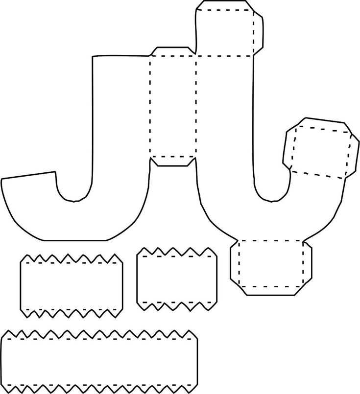3d paper letter template